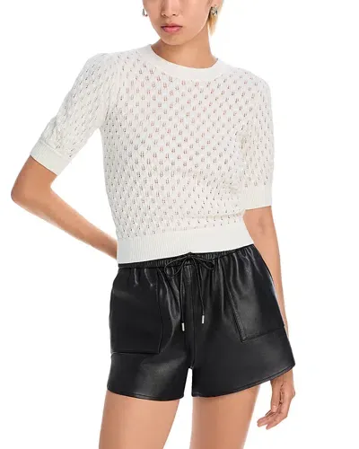 Lucy Paris Tyla Knit Top In White