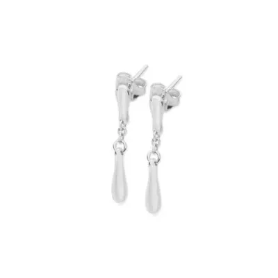 Lucy Quartermaine Falling Drop Earrings In Metallic