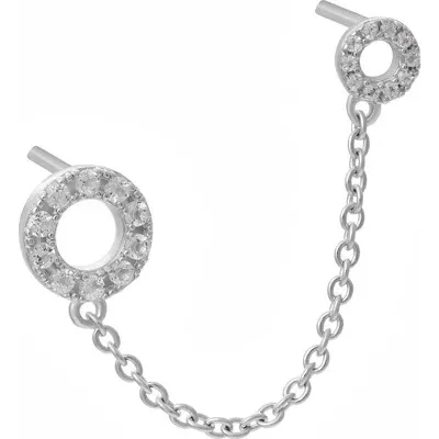 Lucy Quartermaine Halo Double Post Earring In Metallic