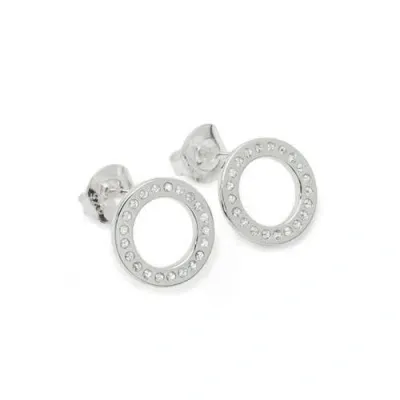 Lucy Quartermaine Halo Studs In Metallic