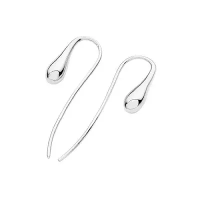 Lucy Quartermaine Hook Drop Earrings In Metallic