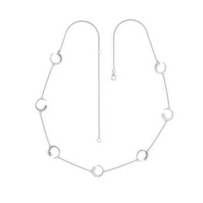 Lucy Quartermaine Luna Station Necklace In Metallic