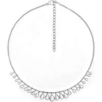 Lucy Quartermaine Multi Tear Necklace In Metallic