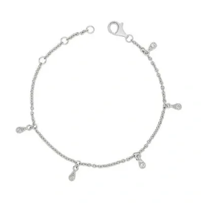 Lucy Quartermaine Skinny Drip Multi Bracelet In Metallic