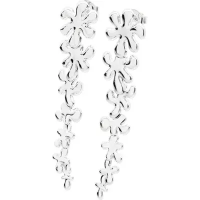 Lucy Quartermaine Splash Taper Drop Earring In Metallic