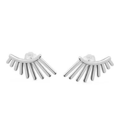 Lucy Quartermaine Temple Studs In Metallic