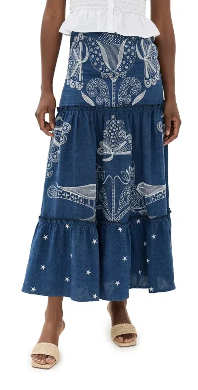 Lug Von Siga Cassia Skirt Navy Blue