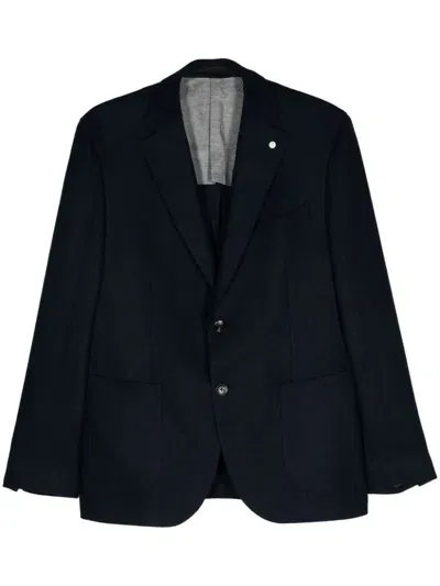 Luigi Bianchi Mantova Single-breasted Blazer In Blue