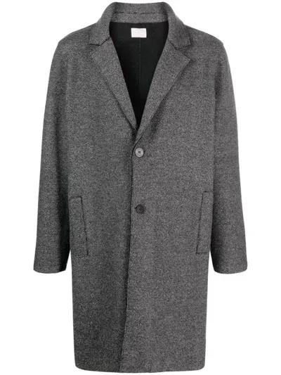 Lunaria Cashmere Single-breasted Cashmere Coat In Black