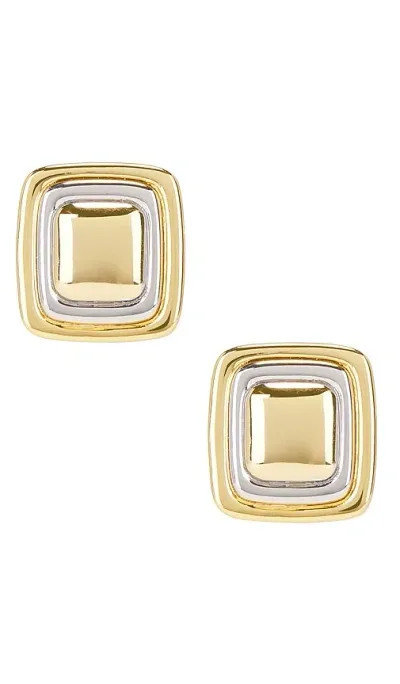 Luv Aj Dalia Two Tone Studs In 골드