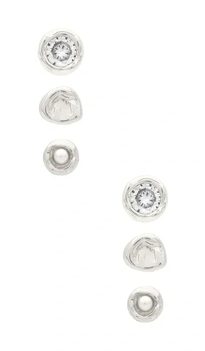 Luv Aj Eclectic Studs Set In 银色