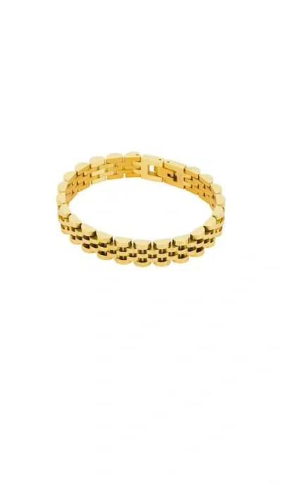 Luv Aj Light Flex Bracelet In Metallic Gold