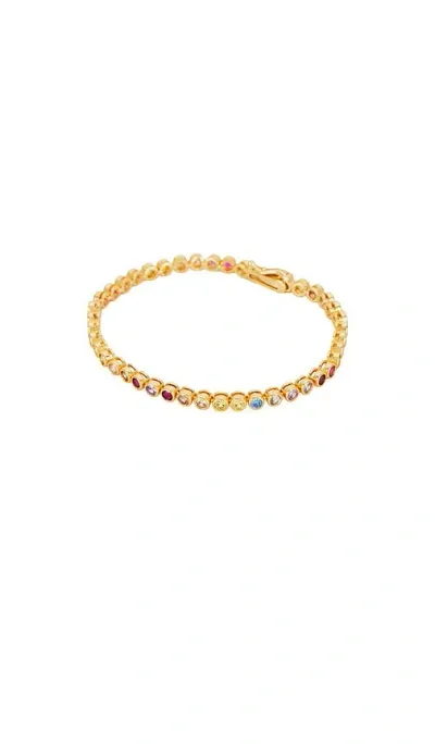 Luv Aj What Dreams Are Made Of Tennis Bracelet In Gold