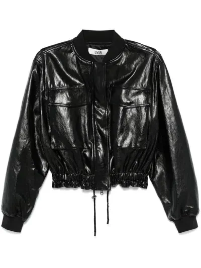 Lvir Faux-leather Jacket In Black