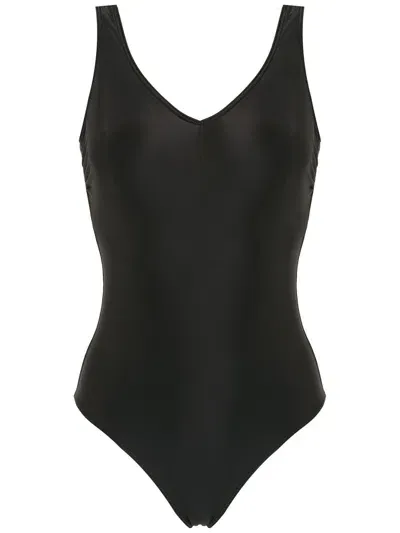 Lygia & Nanny Laila Low-back Swimsuit In Black