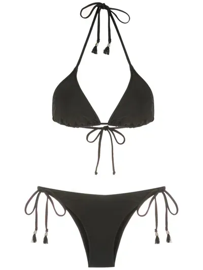 Lygia & Nanny Maya Triangle Bikini In Black