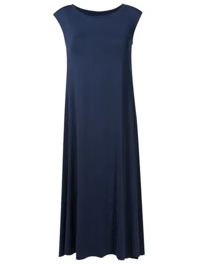 Lygia & Nanny Tie Shift-style Midi Dress In Blue