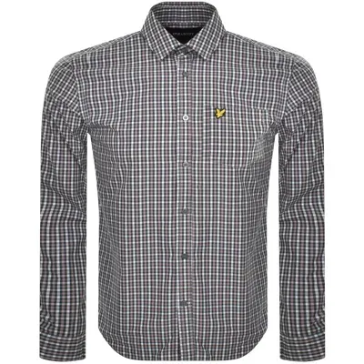 Lyle & Scott Lyle And Scott Check Long Sleeve Shirt White