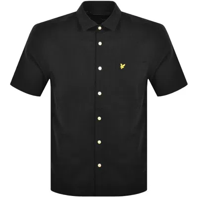 Lyle & Scott Lyle And Scott Cotton Linen Shirt Black