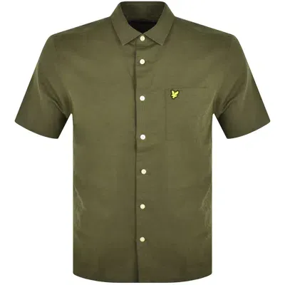 Lyle & Scott Lyle And Scott Cotton Linen Shirt Green