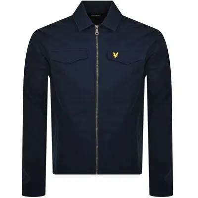 Lyle & Scott Lyle And Scott Cotton Overshirt Navy