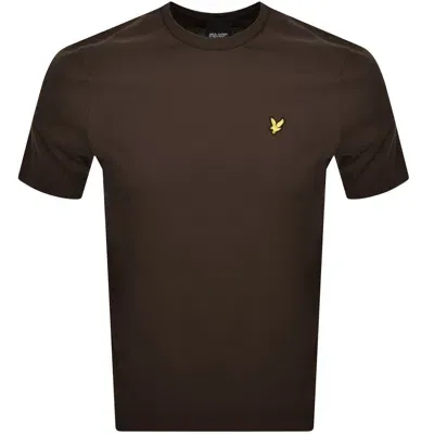 Lyle & Scott Lyle And Scott Crew Neck T Shirt Brown