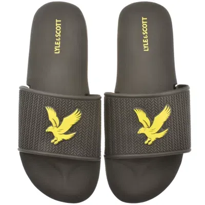 Lyle & Scott Lyle And Scott Easy Logo Sliders Grey