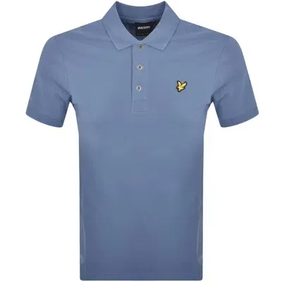 Lyle & Scott Lyle And Scott Plain Polo T Shirt Blue