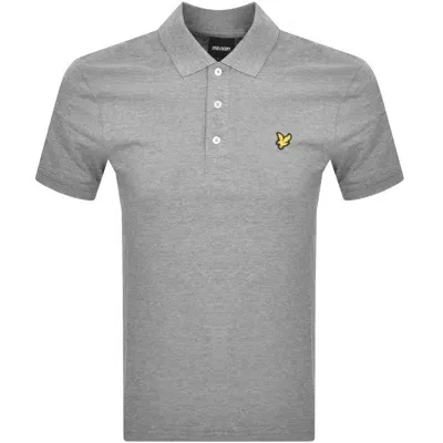 Lyle & Scott Lyle And Scott Short Sleeved Polo T Shirt Grey