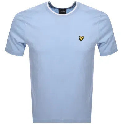 Lyle & Scott Lyle And Scott Tipped T Shirt Blue