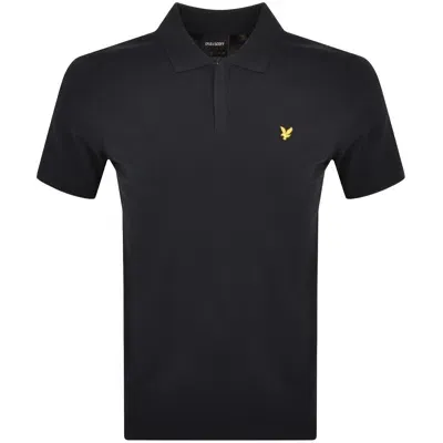 Lyle & Scott Lyle And Scott Zip Polo T Shirt Navy