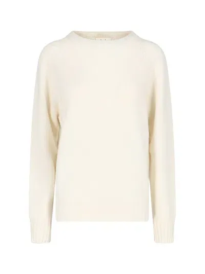 Ma'ry'ya Basic Sweater In White