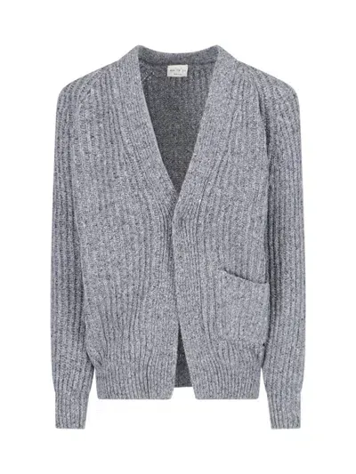 Ma'ry'ya V-neck Cardigan In Grey