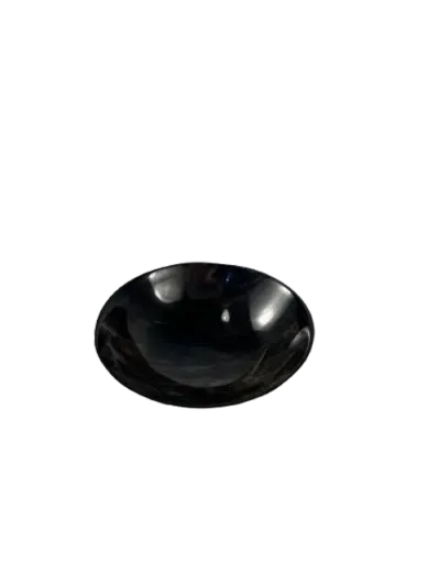 Maadili Collective Round Horn Bowl In Black