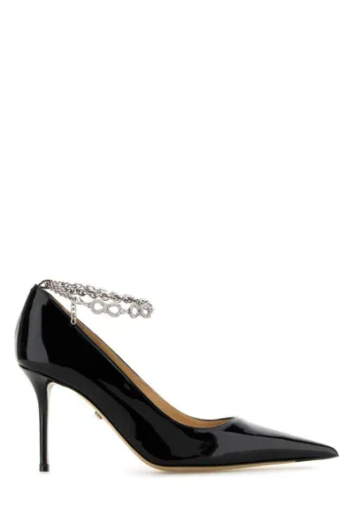 Mach & Mach 85mm Bow Chain Pumps In Black