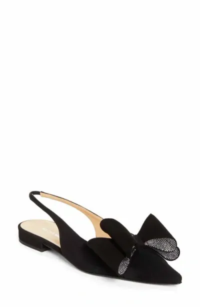 Mach & Mach Scarpe Basse Slingback Le Cadeau In Camoscio 1 In Black