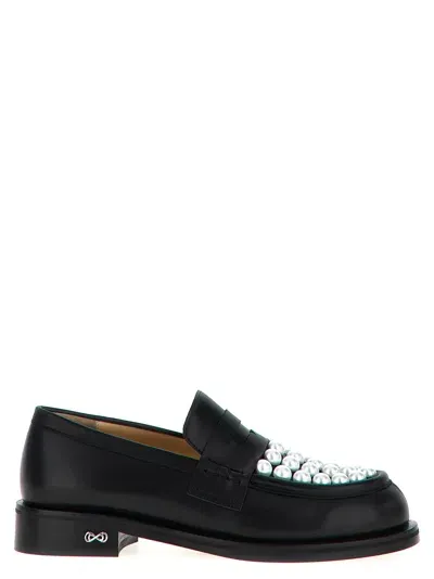 Mach & Mach Sirene Loafers In Black