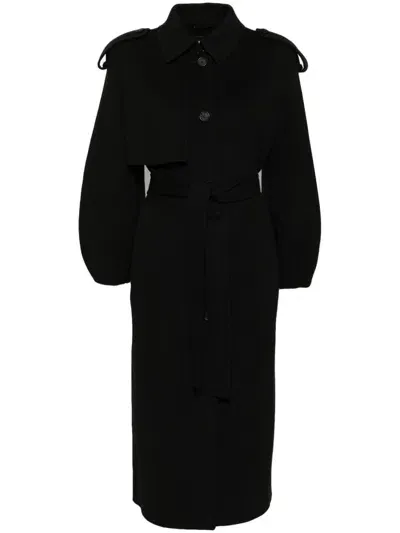 Mackage Ceyla Wool Coat In Black