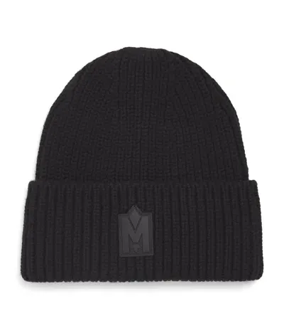 Mackage Wool-blend Ribbed Beanie In Black