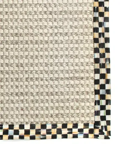 Mackenzie-childs Cable Wool Sisal Rug, 6' X 9' In Black/white