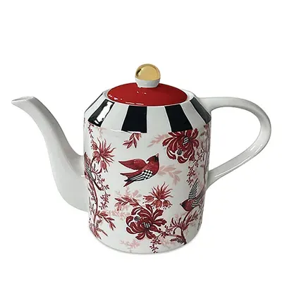 Mackenzie-childs Cardinal Toile Teapot In Multi