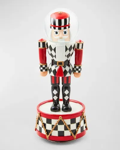 Mackenzie-childs Checkmate Musical Christmas Nutcracker In Multi