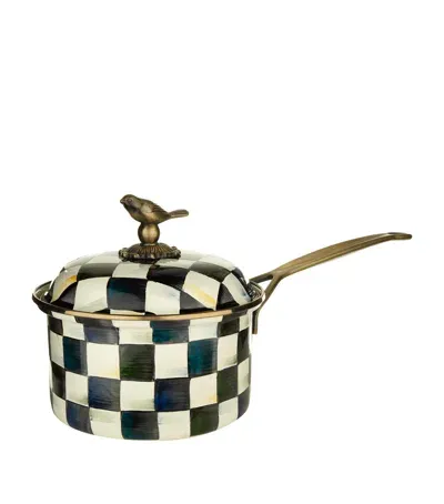 Mackenzie-childs Courtly Check Saucepan In Black