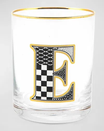 Mackenzie-childs Monogram Tumbler, 14 Oz. In E