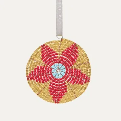 Made51 Blossom Of Hope Ornament In Red