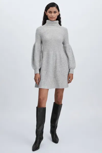 Madeleine Thompson Grey  Wool-cashmere Mini Dress