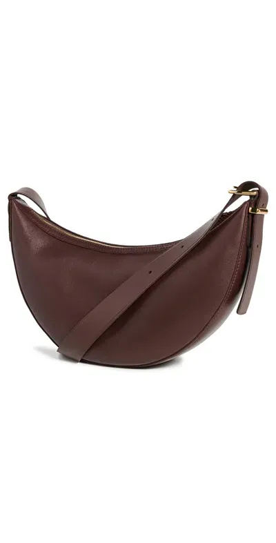 Madewell Essentials Crescent Sling Bag Chocolate Raisin