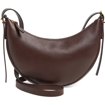 Madewell Mini The Essential Convertible Top Handle Crossbody Bag In Brown