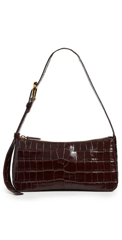 Madewell The Sculptural-buckle Shoulder Bag Chocolate Raisin