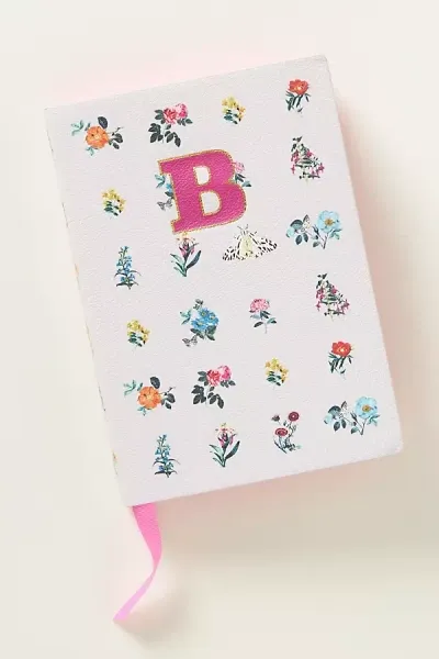 Maeve Monogram Journal In White